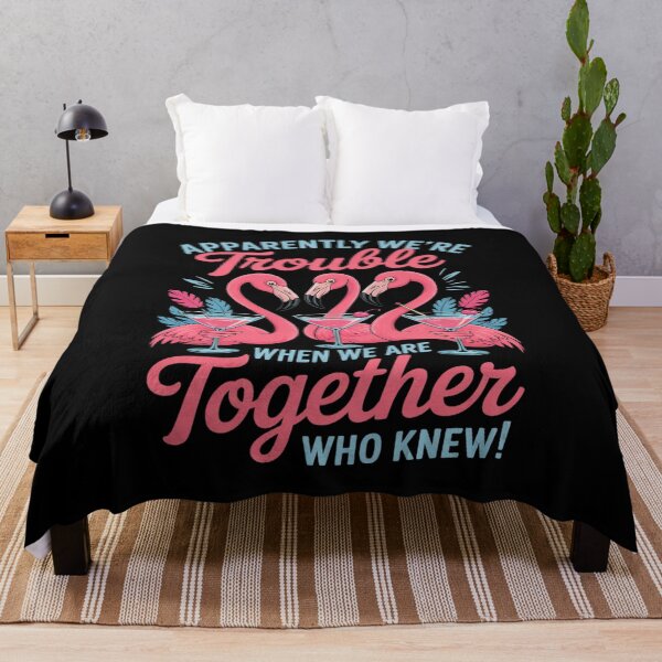 Item preview, Apparently We're Trouble - Flamingo Lover Zoo Animal designed and sold by CombatTask.