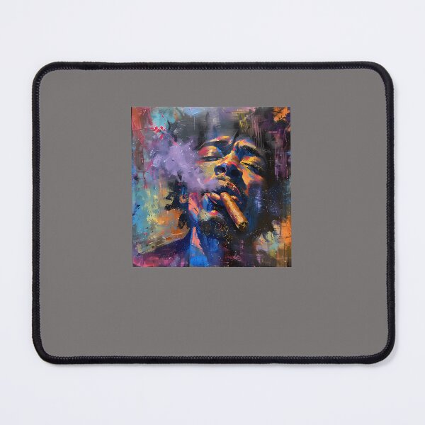 Item preview, PICTORIAL-POETRY--ART-BRUT-IMPRESSIONS-OF-A-CIGAR-SMOKING-MAN-IN-EXPRESSIVE-FORM designed and sold by InesFrank.
