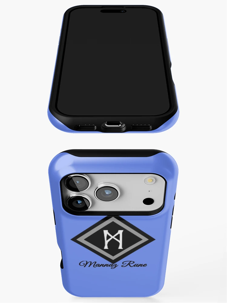 Aperçu 3 sur 4. Coque iPhone avec l'œuvre Mannaz Rune créée et vendue par WindsofJupiter.