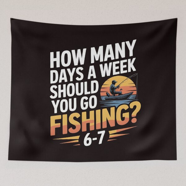 Item preview, How Many Days a Week Should You Go Fishing – Fishing Boys Edition designed and sold by Redgiant87x.
