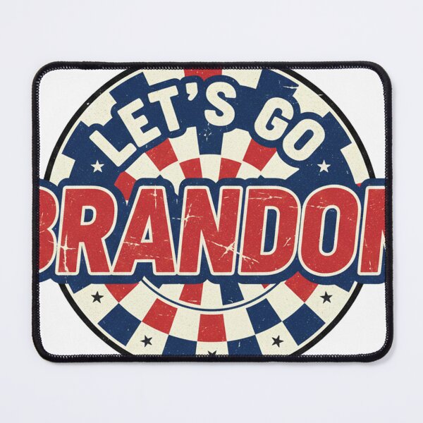 Item preview, "Let's Go Brandon" Retro Racing Decal Design designed and sold by RedWave Patriot Studio.
