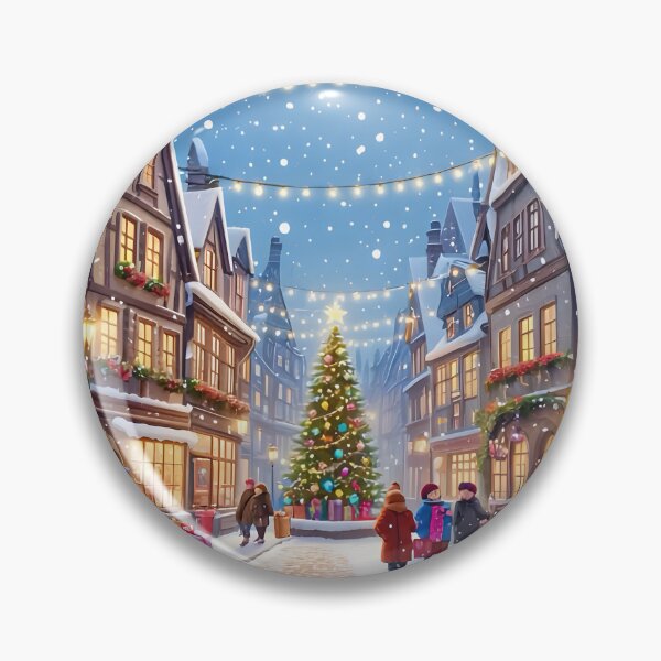 Item preview, Christmas Lights in the Old Town designed and sold by DarkScorpio.