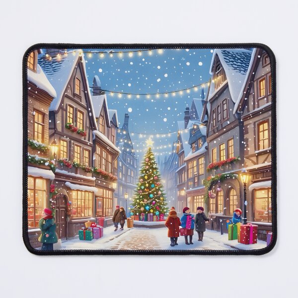 Item preview, Christmas Lights in the Old Town designed and sold by DarkScorpio.