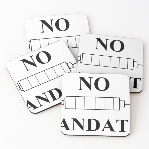 Item preview, No vaccine mandates logo designed and sold by AK Designs LLC of New Hampshire.