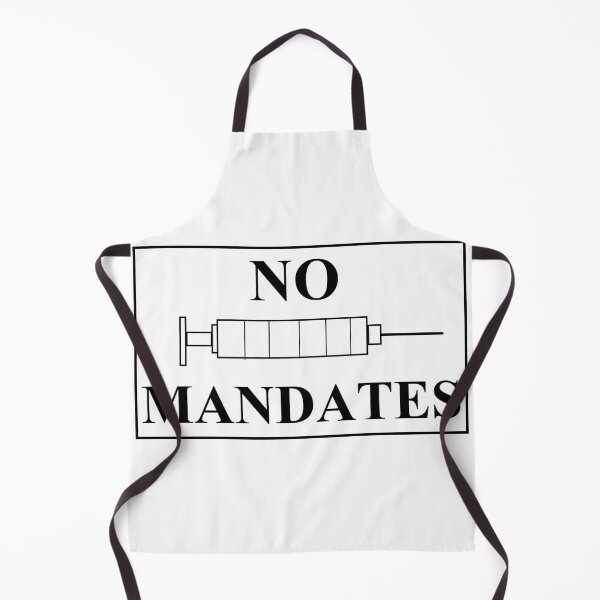 Item preview, No vaccine mandates logo designed and sold by AK Designs LLC of New Hampshire.