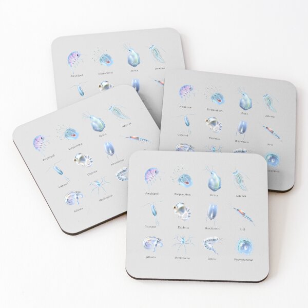 Item preview, Zooplankton Marine Microorganisms | Educational Ocean Biology Art designed and sold by flexxtees.