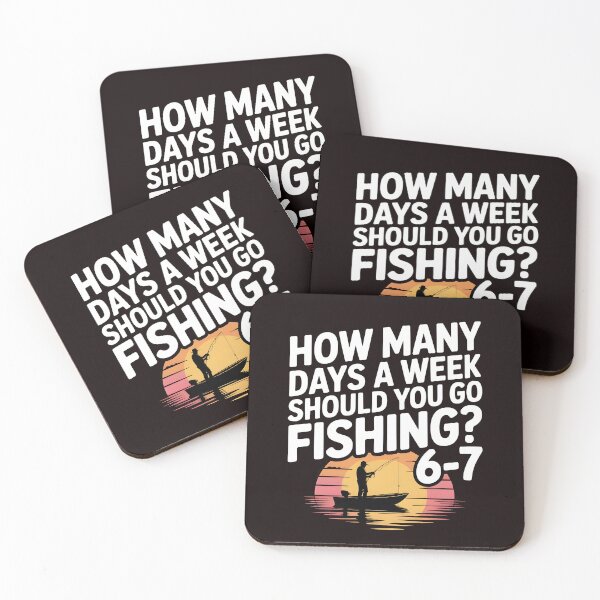 Item preview, Funny Fishing Meme – How Many Days a Week Should You Go Fishing designed and sold by Redgiant87x.