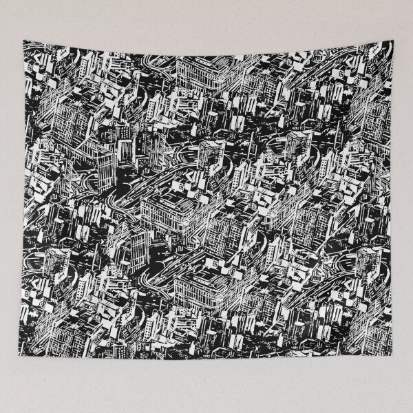 Item preview, night city designed and sold by MARTHE-HAUSER.
