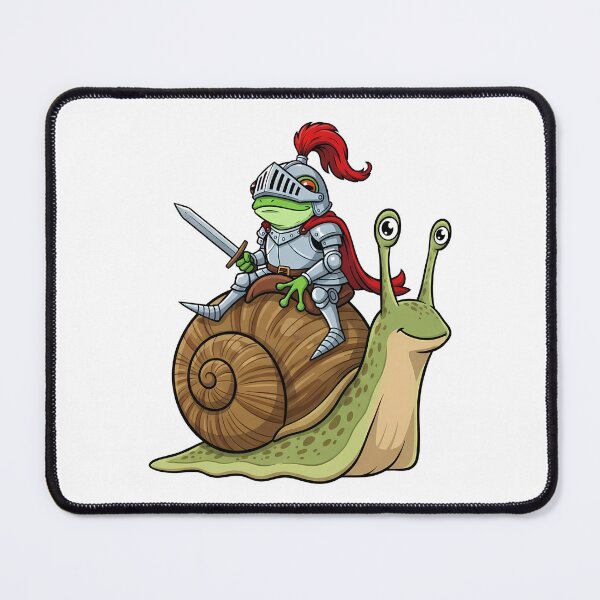 Item preview, Medieval Frog Knight Snail Rider designed and sold by k3rstman1.