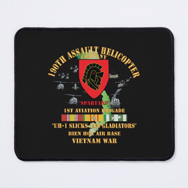 Item preview, Army - 190th Assault Helicopter Company - SSI - Red- Gladiators - Bien Hoa Air Base, w VN SVC X 300 designed and sold by Military Insignia Products.