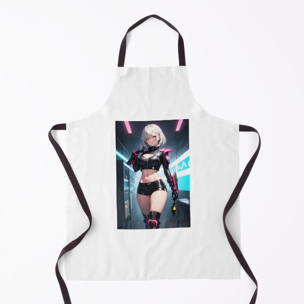 Item preview, Futuristic Cyberpunk Anime Girl: Pink Neon Tech Style designed and sold by iloveanimechibi.