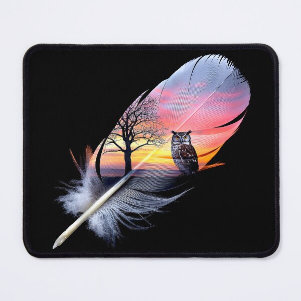 Item preview, Owl at Sunset on Feather Art designed and sold by Exodoi.