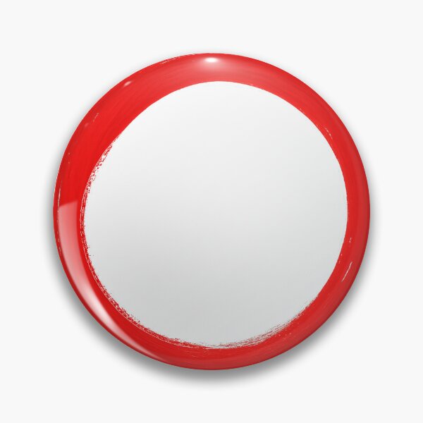 Item preview, Red Brushstroke Circle – Abstract Painted Ring Art designed and sold by SweetandSpicylife.
