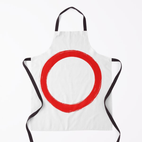 Item preview, Red Brushstroke Circle – Abstract Painted Ring Art designed and sold by SweetandSpicylife.
