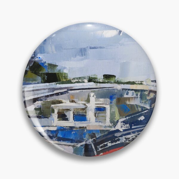 Item preview, Volodymyr Hlukhomanuk: Boats and Bridge designed and sold by ukrainianvin.