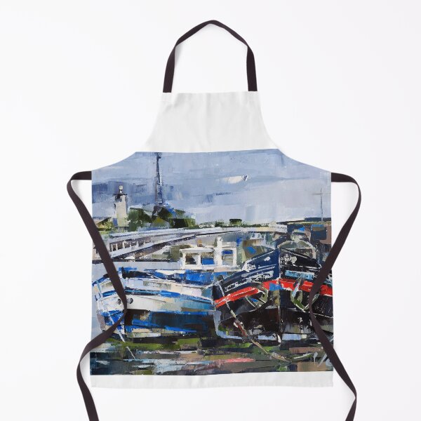 Item preview, Volodymyr Hlukhomanuk: Boats and Bridge designed and sold by ukrainianvin.