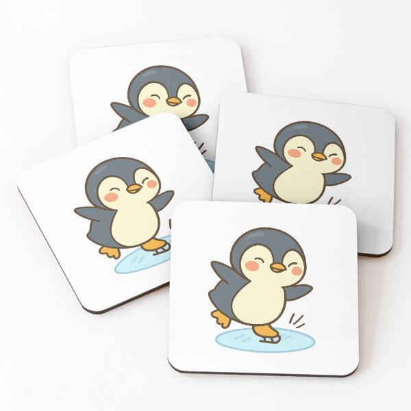 Item preview, Cute Ice Skating Penguin – Kawaii Art designed and sold by MIArt Studio.