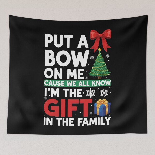 Item preview, Put A Bow On Me Christmas designed and sold by BakeryDozen.