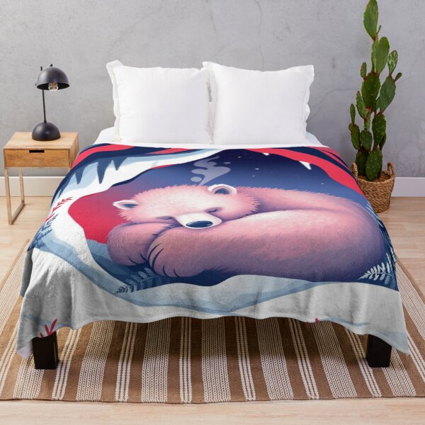 Item preview, Hibernation Dreams – Bear in a Snow Cave designed and sold by HappySproutArt.
