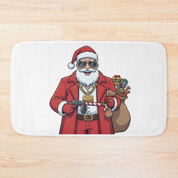 Item preview, Badass Santa Claus – Funny Gangster Christmas Character Illustration designed and sold by MiraDesignCo.