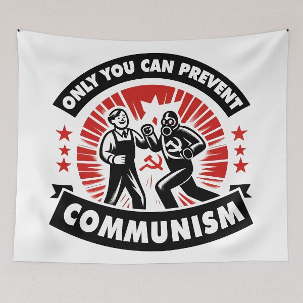 Item preview, Only You Can Prevent Communism Poster designed and sold by Retr0Tshirts.