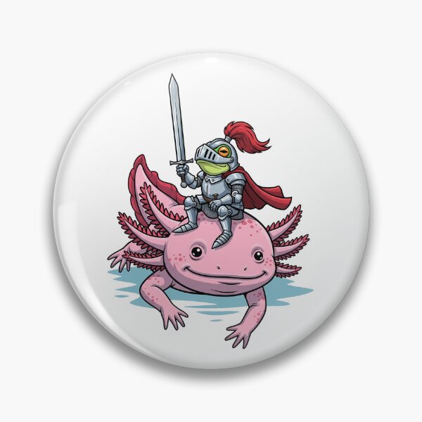 Item preview, Frog Knight Riding Axolotl designed and sold by k3rstman1.