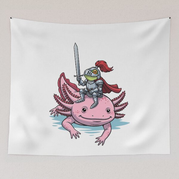 Item preview, Frog Knight Riding Axolotl designed and sold by k3rstman1.
