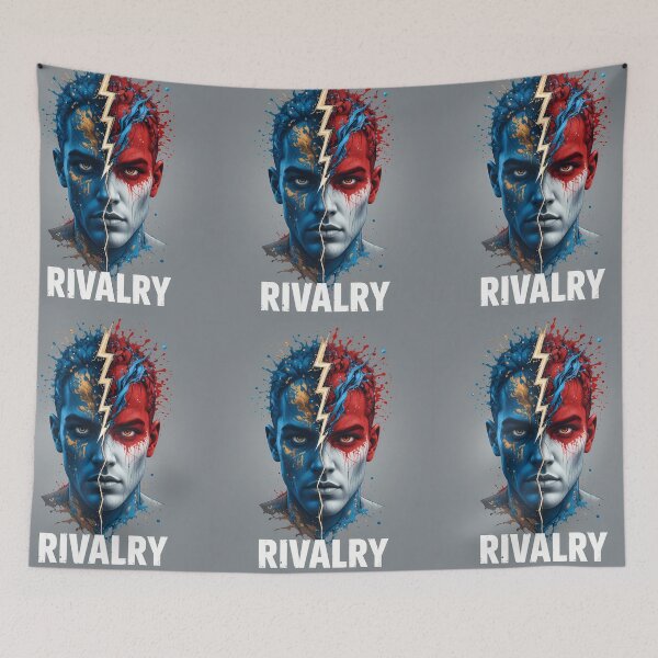 Item preview, Rivalry Star Expressions Soccer Passion Arts Graphics Colors designed and sold by ART ATTACK ZONE.