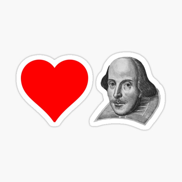 I Heart Shakespeare Sticker