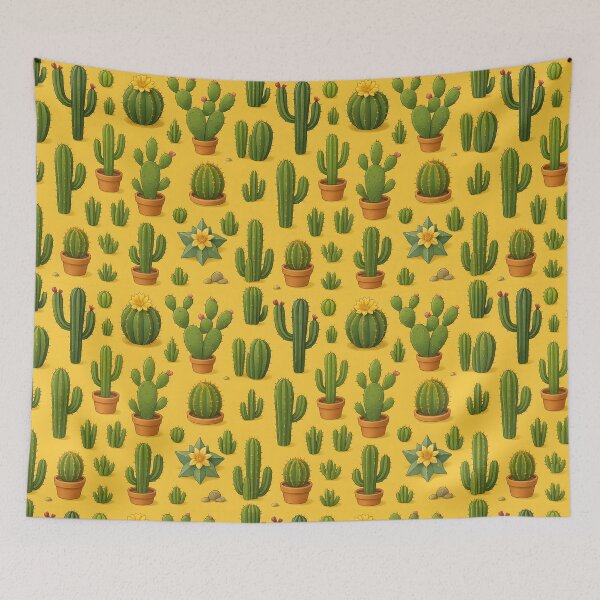 Aperçu de l'œuvre Motif cactus créée et vendue par Tattee.