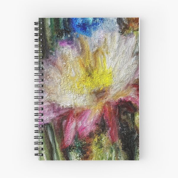 Artikelvorschau, Explosive Kaktusblüte | Strukturierte digitale Malerei (Corel Painter) | Leuchtendes Pink-Gelb entworfen und verkauft von Keltoi-art.