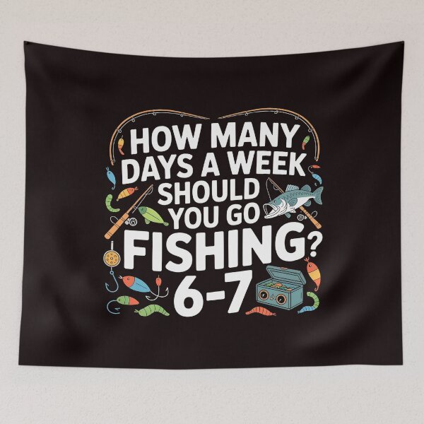 Item preview, Fishing Every Day – How Many Days Should You Go Fishing designed and sold by Redgiant87x.