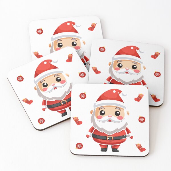 Item preview, Cute Chibi Santa Claus Christmas Illustration designed and sold by Jirada.