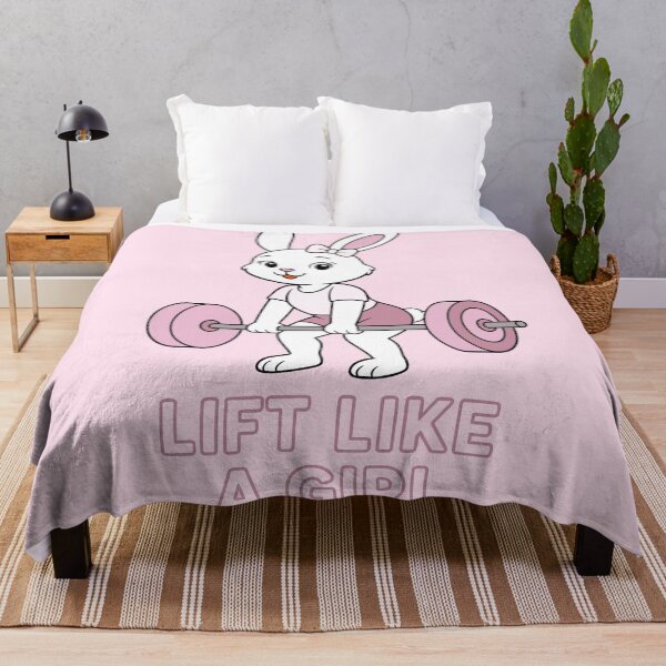 Item preview, Lift like a girl bunny  designed and sold by SkunksStash.