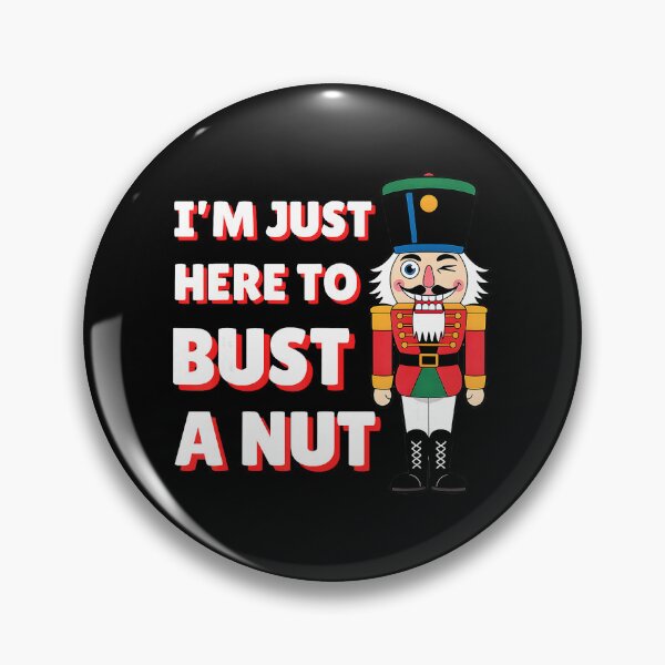 Item preview, Funny Christmas Nutcracker Bust A Nut Funny Christmas  designed and sold by JEFDodsonArt.