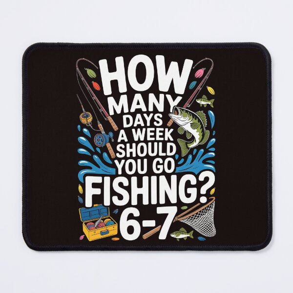 Item preview, How Many Days Should You Go Fishing – Serious Angler Joke designed and sold by Redgiant87x.