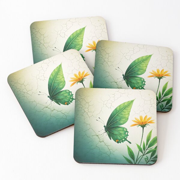 Item preview, Butterfly with Green Leaf Wings, Ai Generated Art  designed and sold by ACC .