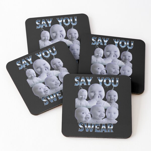 Item preview, Say You Swear Ai Niche Baby Holding Back Laugh Genz Meme designed and sold by love3617.
