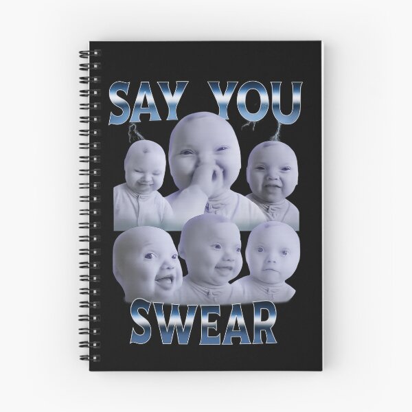 Item preview, Say You Swear Ai Niche Baby Holding Back Laugh Genz Meme designed and sold by love3617.