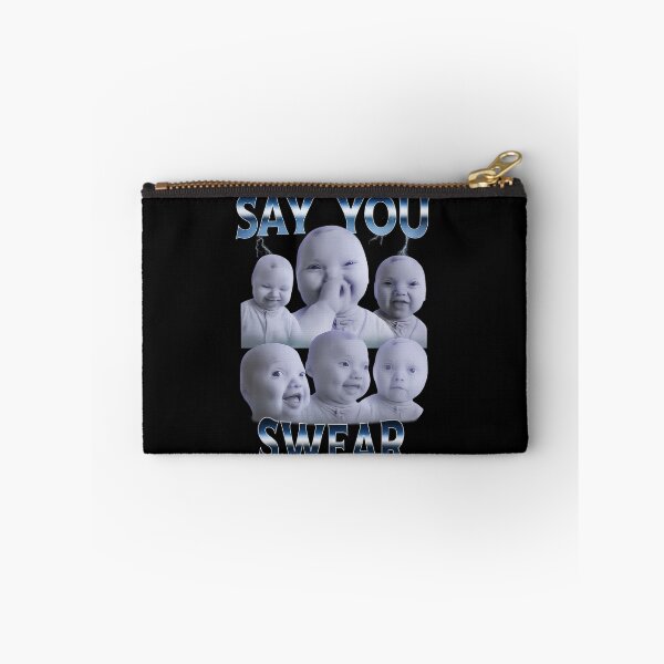 Item preview, Say You Swear Ai Niche Baby Holding Back Laugh Genz Meme designed and sold by love3617.