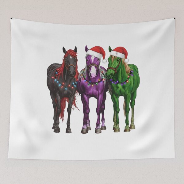 Item preview, Christmas Horses, Christmas, Western Christmas, Cowboy Christmas, Horse Lover, Country Christmas designed and sold by DesignDenDo ⭐⭐⭐⭐⭐.