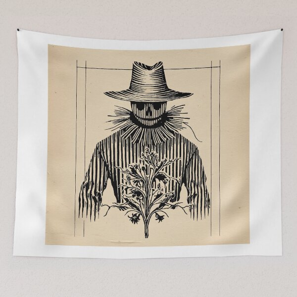 Item preview, Straw-Filled Figure with Plant Motif designed and sold by lautir.