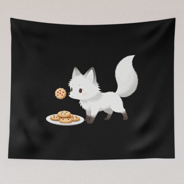 Item preview, Arctic Fox Cookie Thief designed and sold by Aetheriswork.
