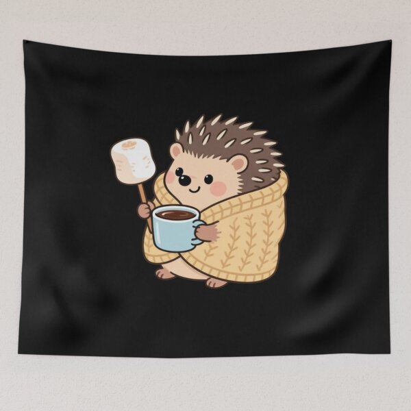 Item preview, Cocoa-Sipping Hedgehog designed and sold by Aetheriswork.