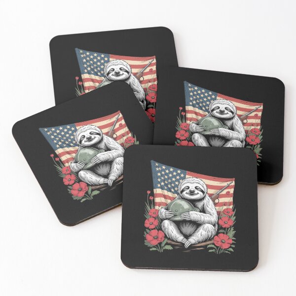 Item preview, Sloth American Usa Flag Memorial Day 4Th Of July designed and sold by DianaStantzo.