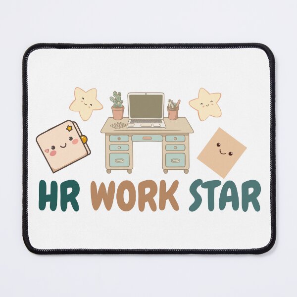 Item preview, HR Work Star Cute Office Illustration designed and sold by WanwisaChuenlom.