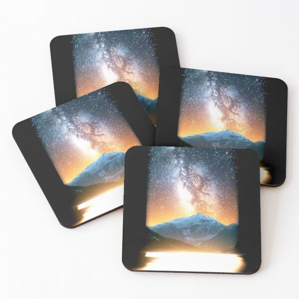 Item preview, Milky Way Portal Over Snowy Peaks designed and sold by Exodoi.