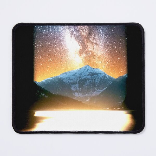 Item preview, Milky Way Portal Over Snowy Peaks designed and sold by Exodoi.