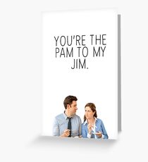JIM/PAM. Greeting Card