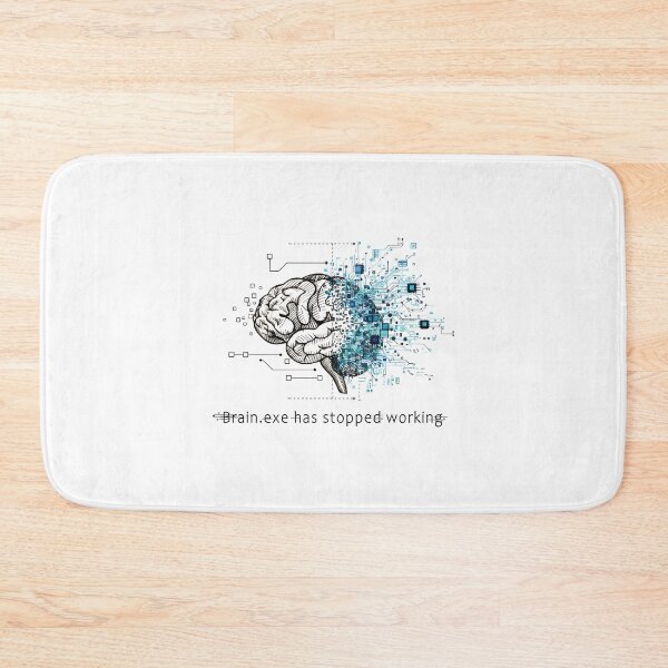 Item preview, Brain.exe Has Stopped Working - Sci-Fi Programmer Meme & Digital Burnout Gift designed and sold by SylwiaPrint.